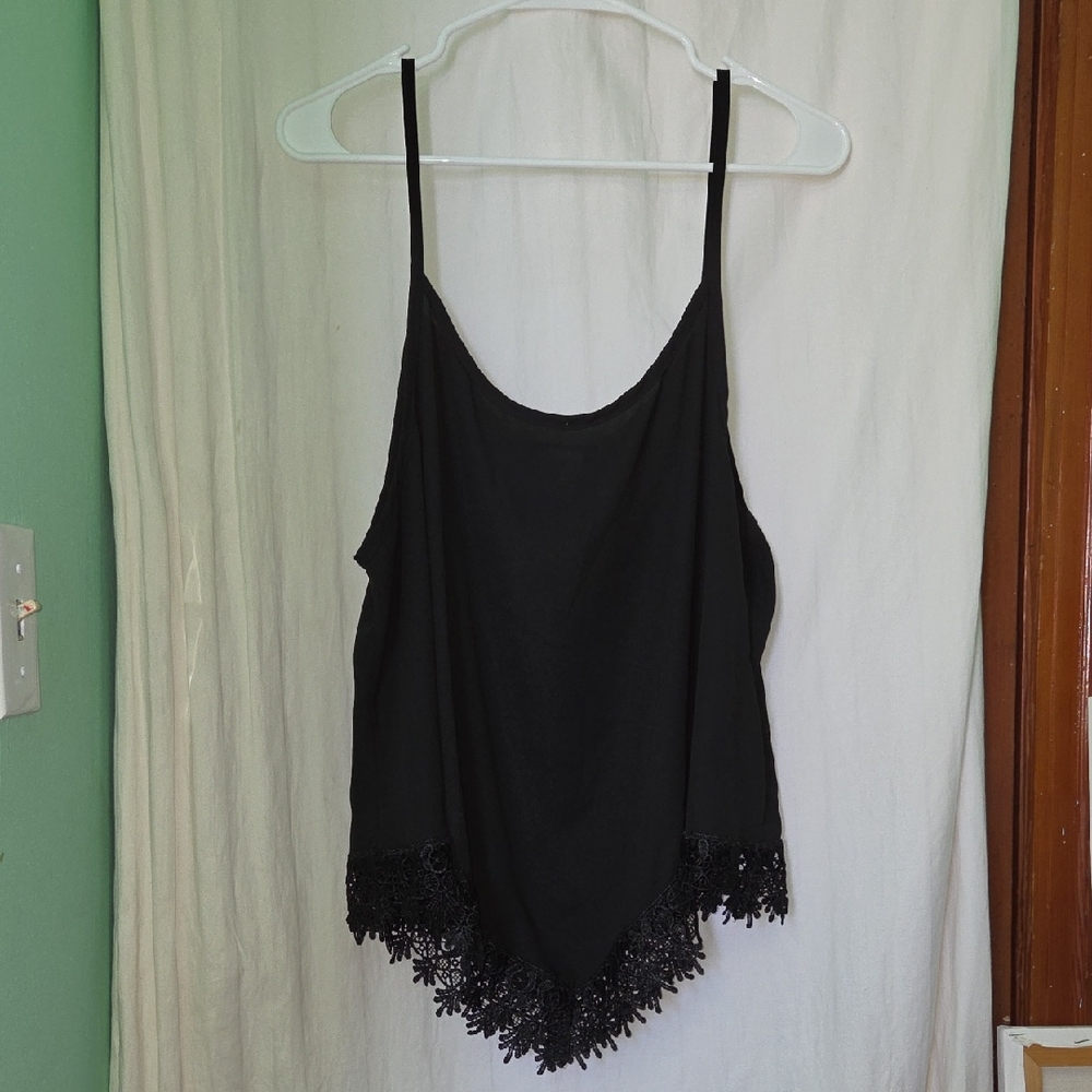 Vintage Y2k Evogues Floral Lace Cami Tank Top